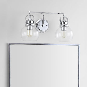 Shirley Metal/ Bubbled Glass Vanity Light - JONATHAN Y